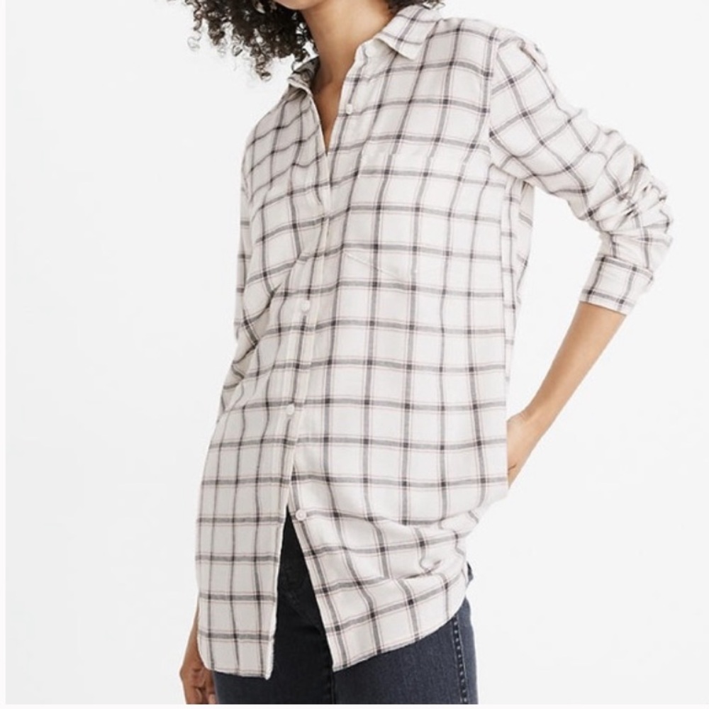MADEWELL Classic Ex-Boyfriend Shirt in Porte Plaid
